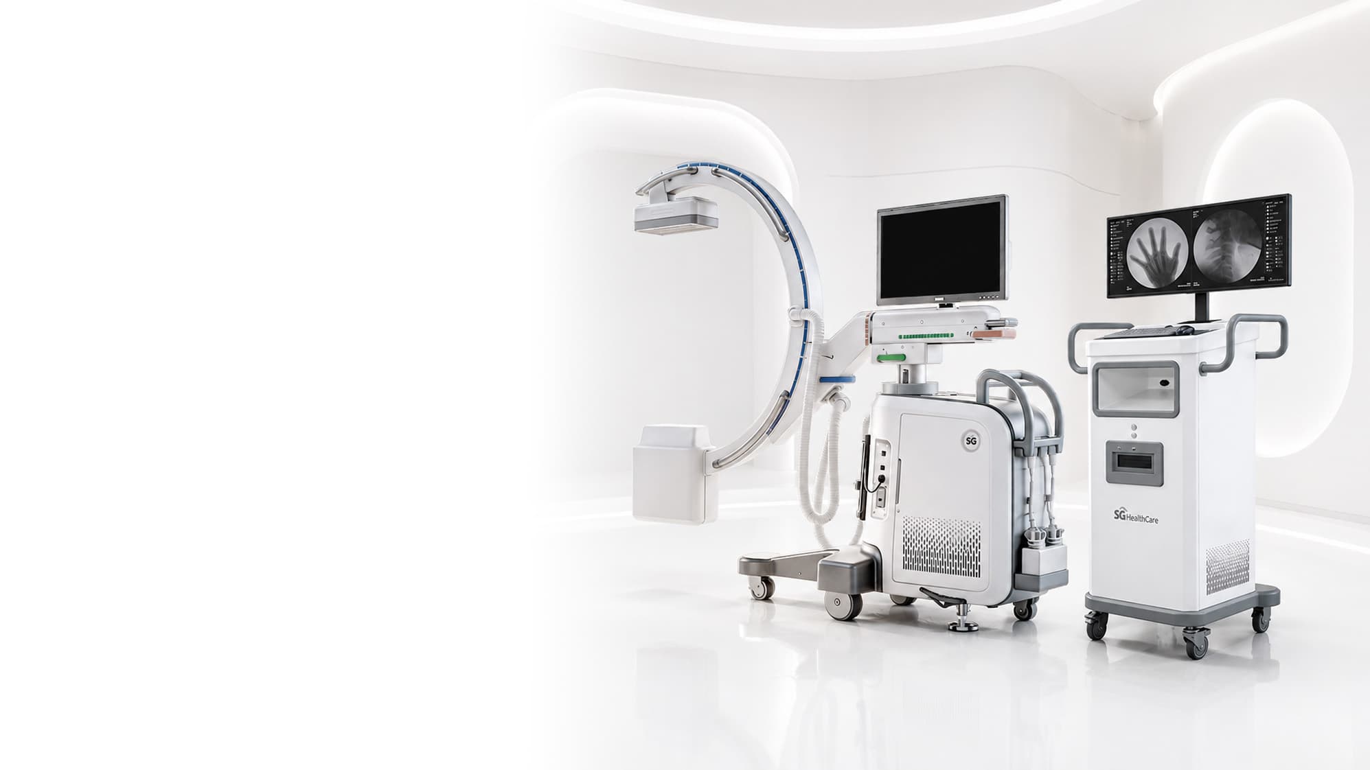 Sistema de fluoroscopia GARION en una sala de procedimientos